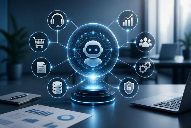Custom AI Agents for Business: Strategic Evaluation & ROI Guide featured image